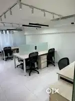 980 FT. FULLY FURNISH OFFICE FOR RENT. AT SHYAMAL CROSS ROAD