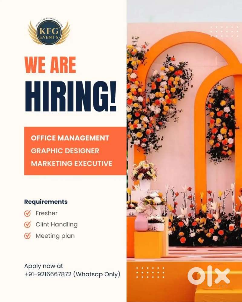 We are hiring on office work