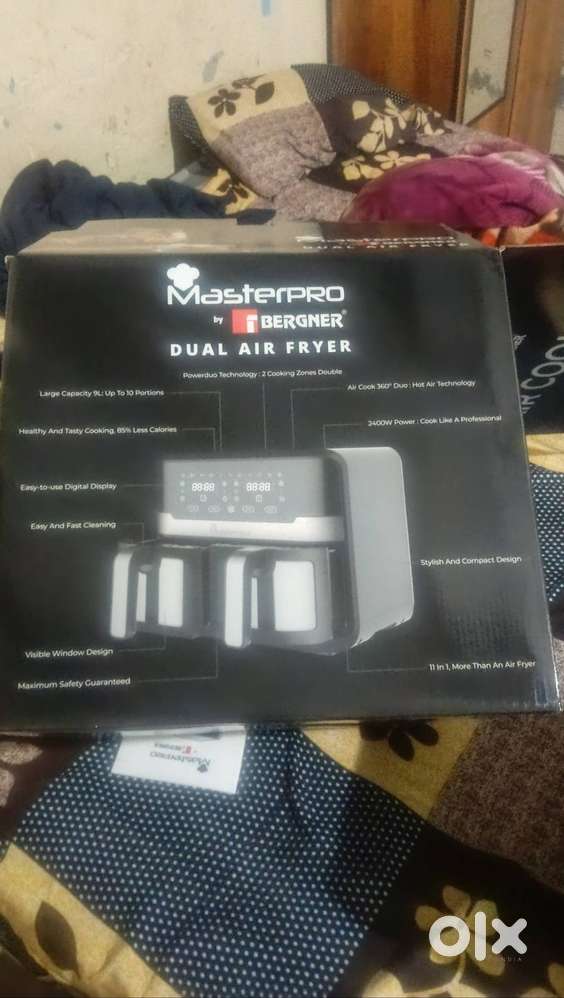 Bergner Master Pro Multifunctional Dual Air Fryer -4.5ltr