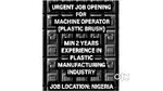 Machine Operator (Plastic Brush)