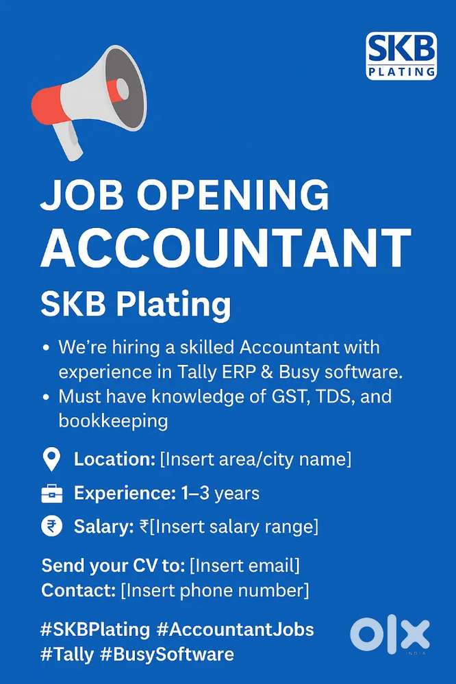 Accountant (Tally & Busy Expert)