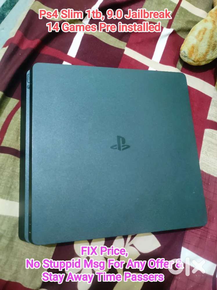 PS4 Slim 1tb, System Software 9.0, With 14 Games Instal, FIX PRICE