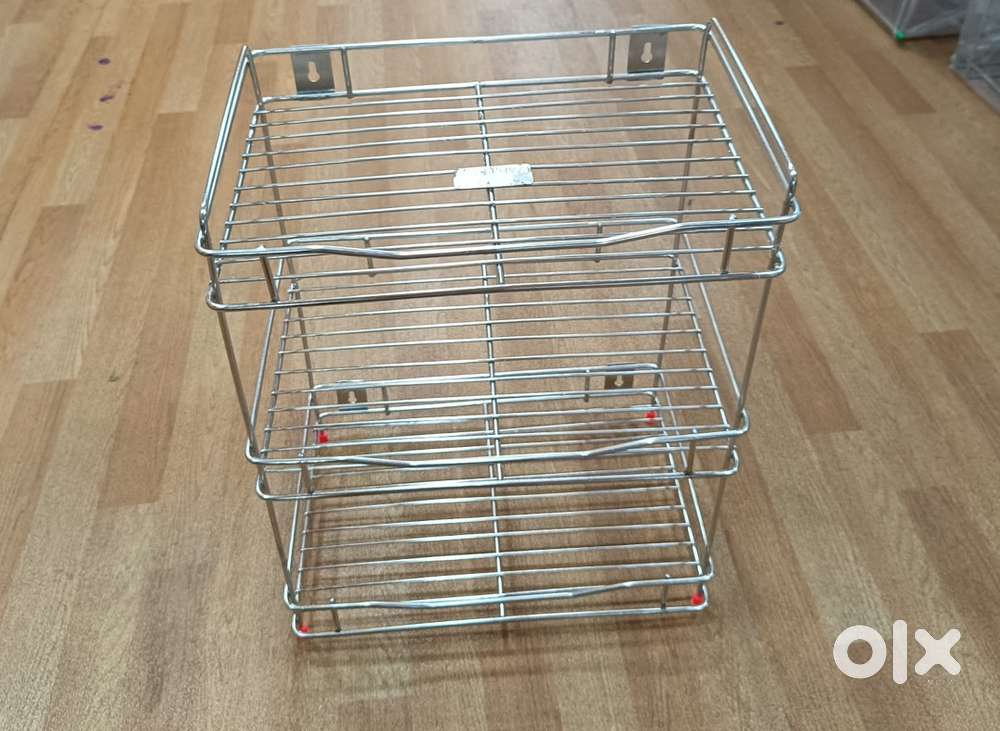 Premium Stainless Steel Heavy Extra Big 3 Step Bottle Stand.