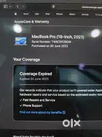 Macbook Pro M1 Max 2021, 16 inch, 64GB ram for spare parts