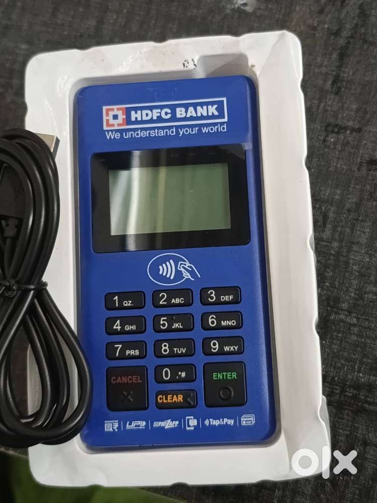 HDFC Bank point-of-sale (POS) machine.