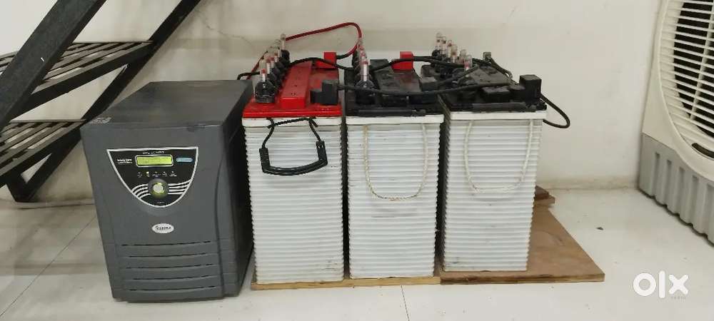 Inverter of 3 batteries