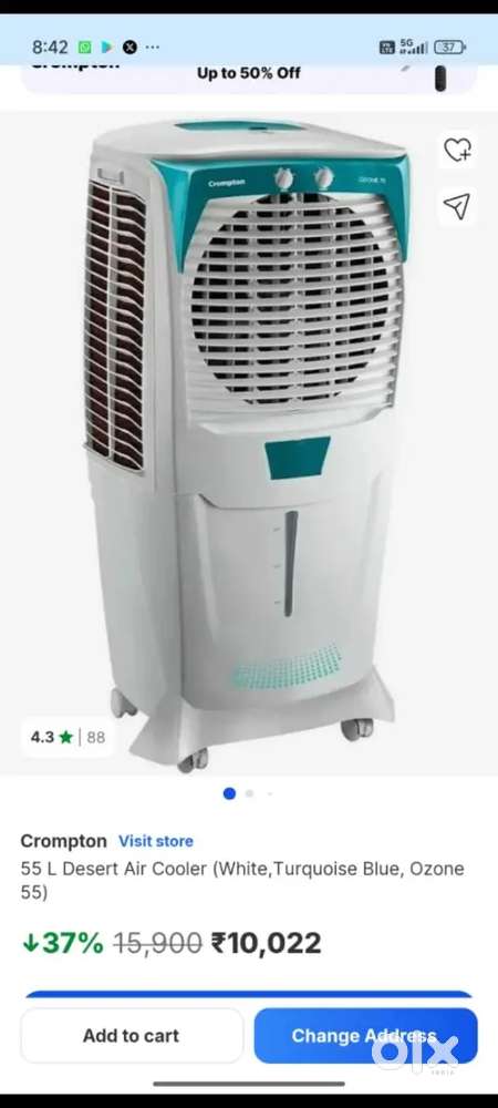 Crompton
COOLER 
55 L and 5 feet Ozone

55