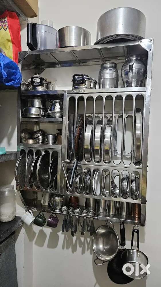 Wall mount kitchen rack