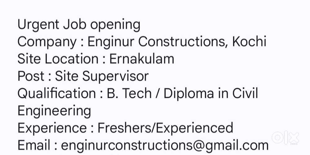 Civil Engineer/ Site Supervisor