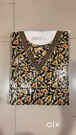 Short and long kurti in chikankari and normal