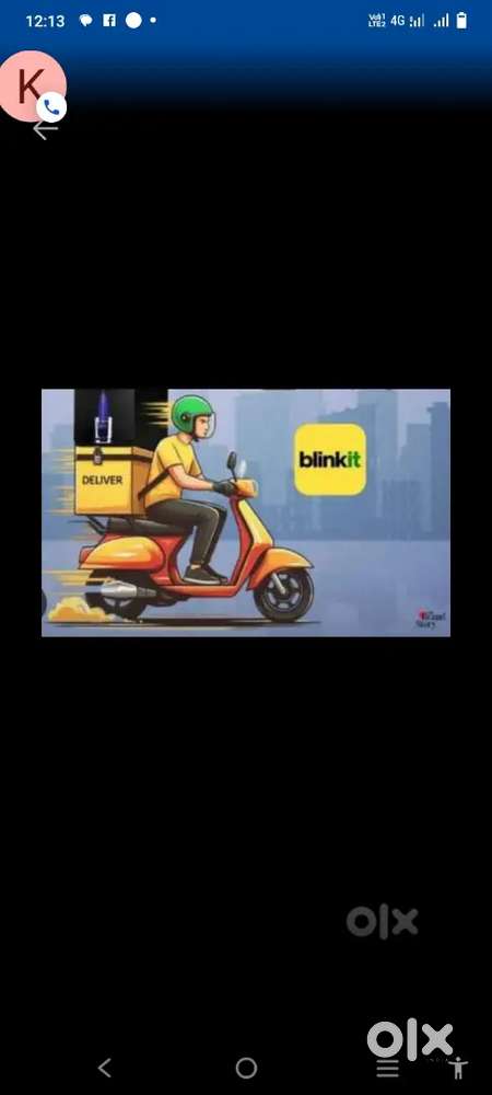Hiring for Kolkata blinkit delivery boy job