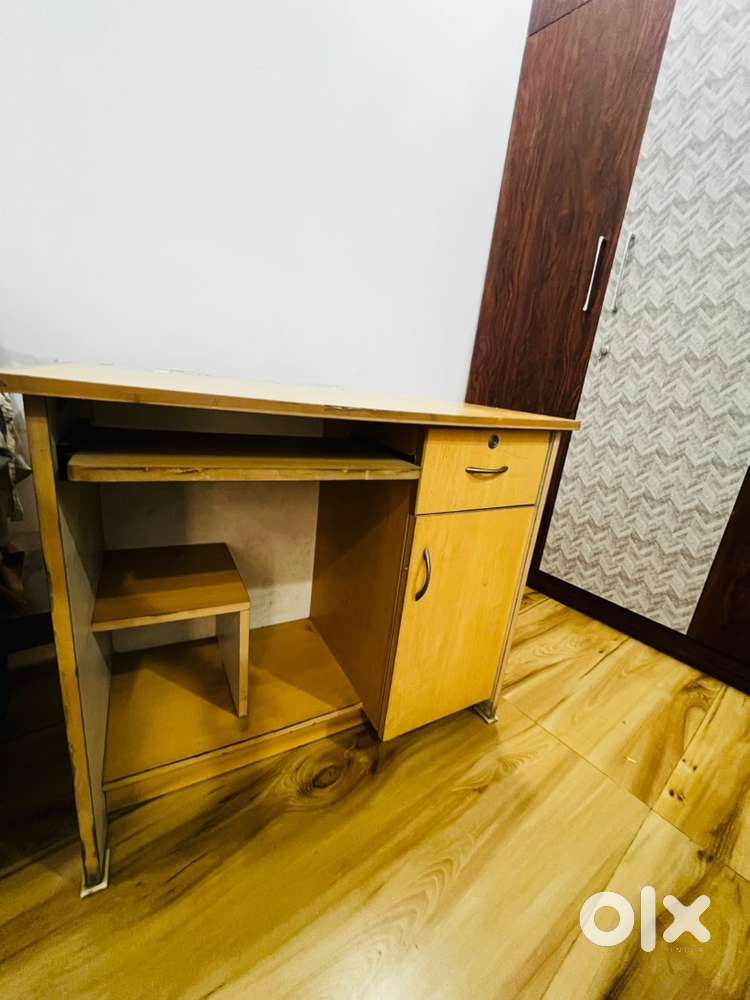 Computer table, dressing table and wooden Almirah