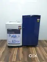 Whirlpool 180ltrs fridge & samsung 6.2kg machine for cheap price jdhd