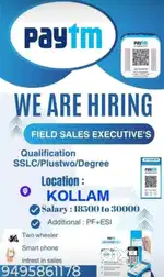 Urgent Field executive vacancy