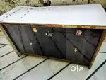 Wooden shop counter