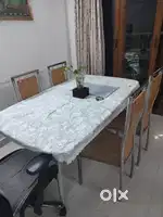 Dining table Chairs (6 pcs) Steel material