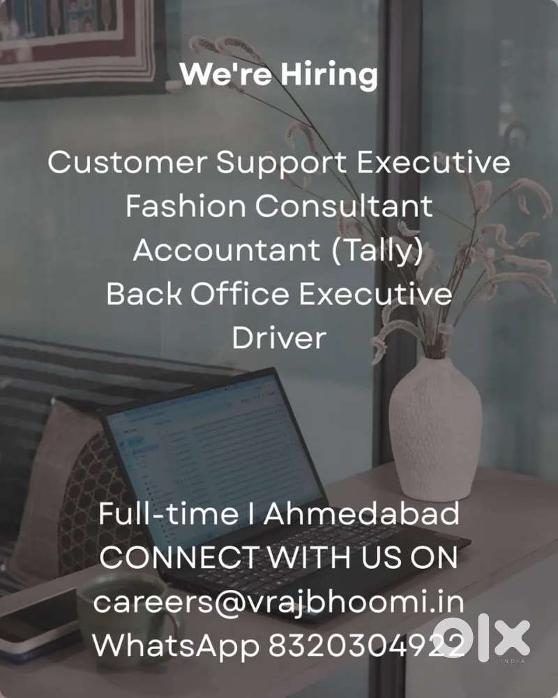 We are hiring for various positions.