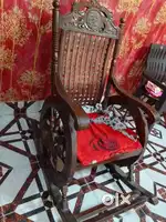Wooden antique swing chair