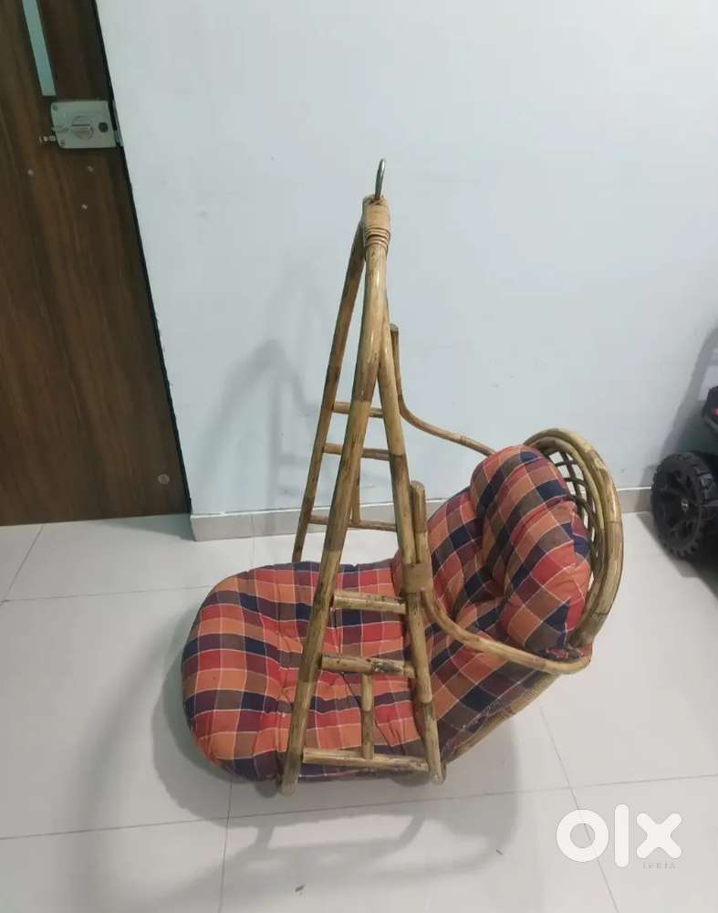 Wooden Jhula with cushion
