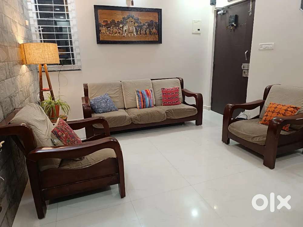 Teakwood Solid  Sofa 3+2 Seater