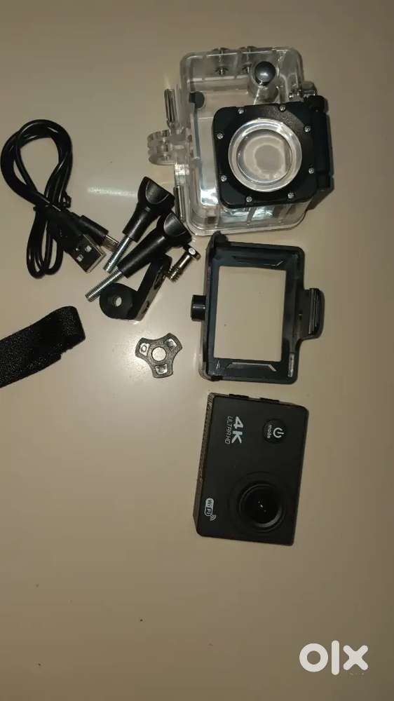 Action camera with 4k ultra hd and wifi camera also