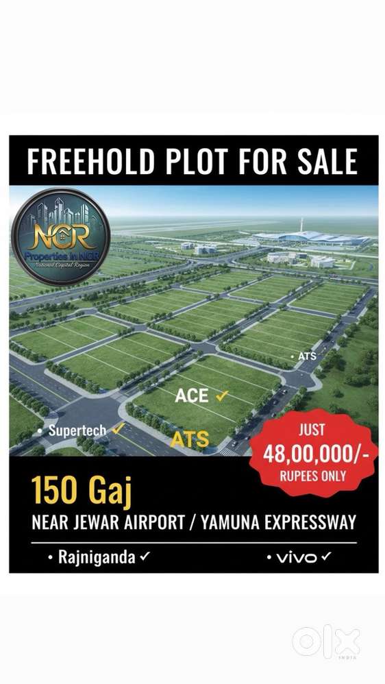 150 Gaj Plot in just 32,000/- Gaj in Sector 22d Greater Noida