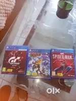 Ps 4 cds Gran tutismo , ratchet Lank and marvel marvel spiderman