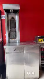 Shwarma machine double burner stand