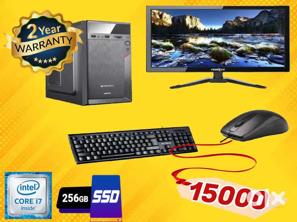 New i7 desktop combo set with warrenty only 15000