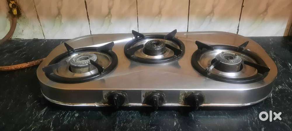 Sunflame company, 3 burner steel stove