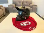 Riding Gears, Helmet, Boots, Jacket, Gloves, Knee Guard, Tank Bags.