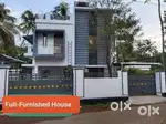 Fully furnished a/c Villa in Thrissur -manakody(1st Floor) with Gate