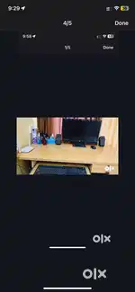 HP desktop with computer table