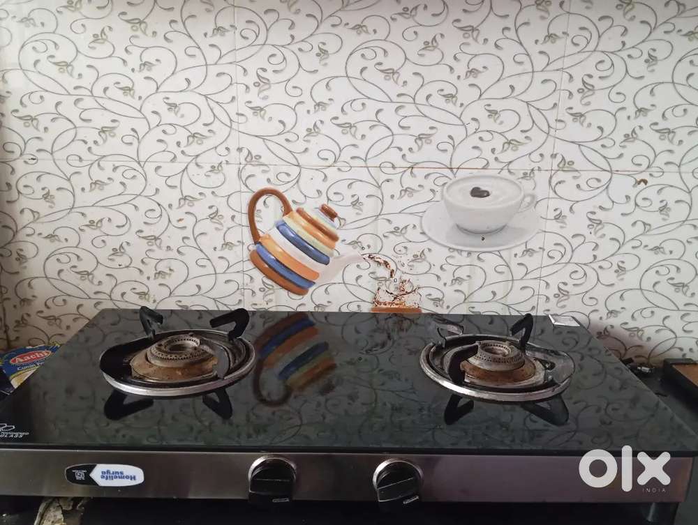 Glass cast iron Gas stove 2 BR
