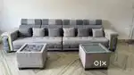6 seater sofa with table