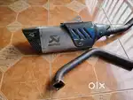 Akrapovich R1 M silencer with bend pipe