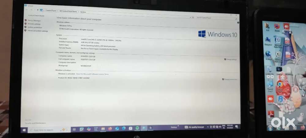 Hp windows 10 RAM 4GB
