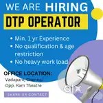 Female DTP Operator wanted