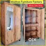 Sairam Furniture new 2 door wooden wardrobe bero with mirror