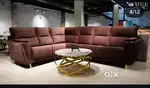 Luxurious dummy recliner L shape sofa set with fully comfortable in st