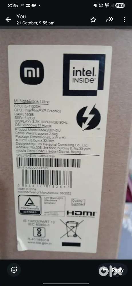 Mi notebook ultra