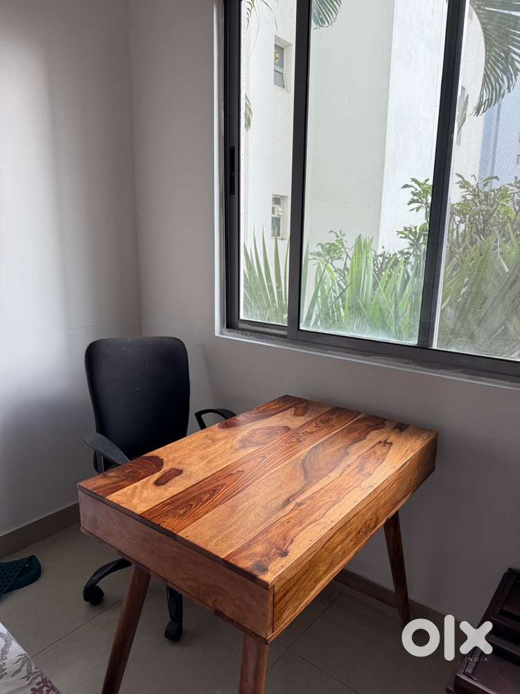 Study table Hard wood  34 by 22 Inches