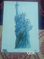 Drawing of statue of Liberty