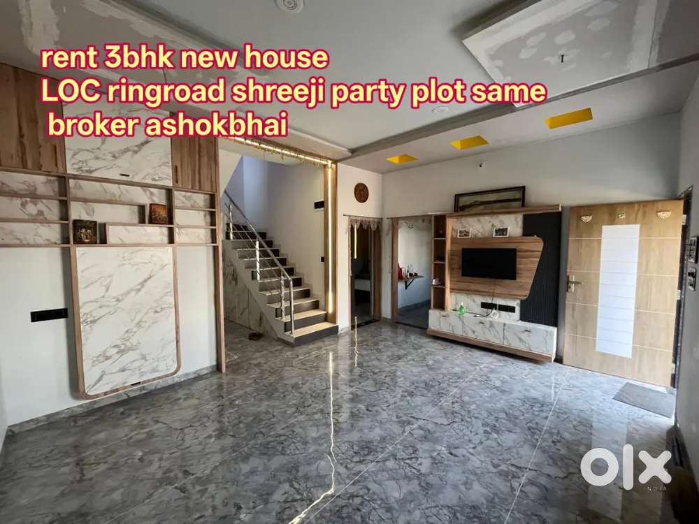 Rent 3bhk new house loc ringroad