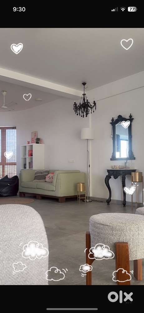 Sea view large 2 bhk newly rennovated