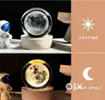 { Cash On Delivery } 3D Moon Cristal Ball Night Lamp