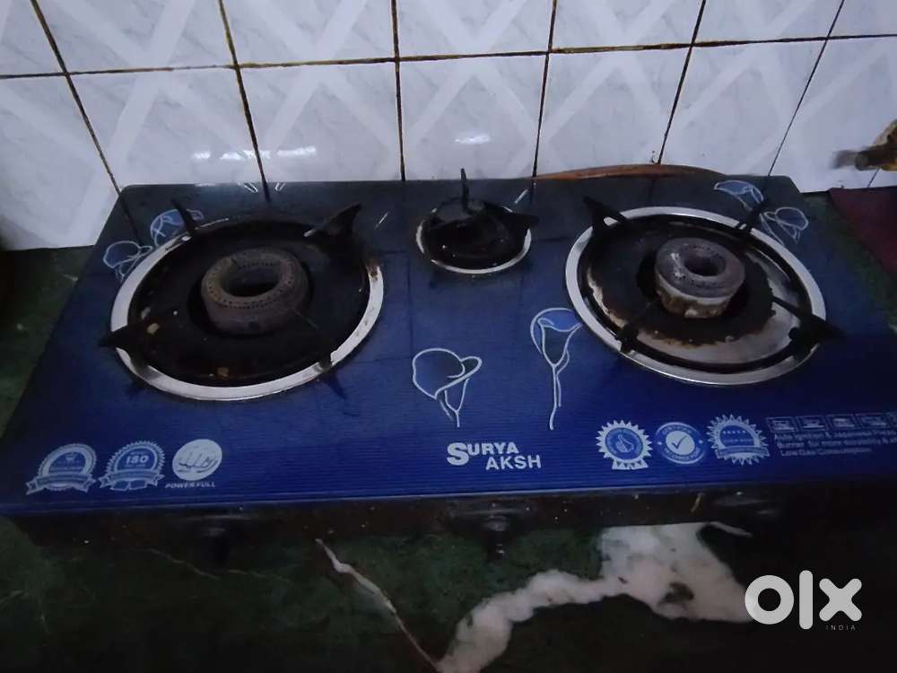 3 burner automatic gas stove