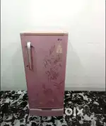 LG single door flower design pink colour refrigerator