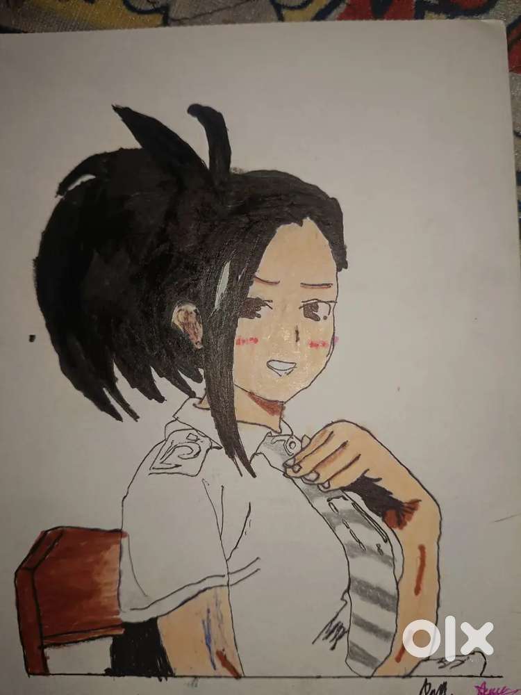 This is a animal girl drawing first time drawing I am 13 years old