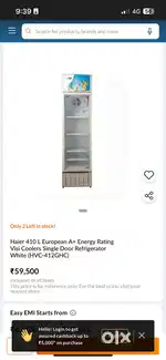 Haier fridge for sale 412 litre